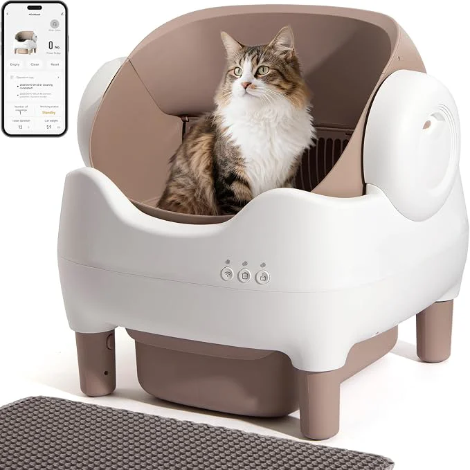 Artisan Automatic Litter Box Open Top Self Cleaning Cat Litter Box Smart Prestigious