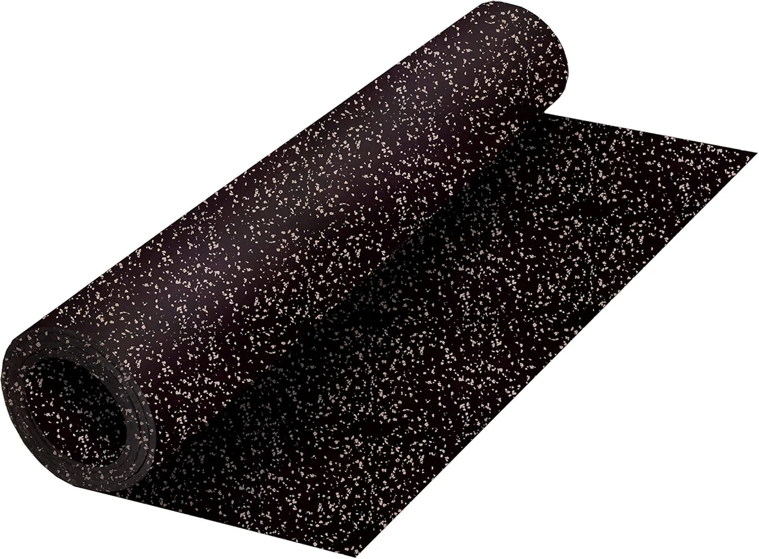 Eco-Friendly Playsafer Genaflex Rubber Gym Floor Mat Heavy Duty Commercial Protective Gym Flooring Roll - 8mm Thick 4' X 6' 15 Grey Premium Material