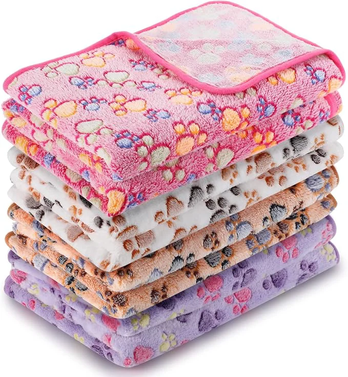 Green Tatuo 4 Pcs Dog Blanket for Pet Cat Blankets Indoor Puppy Teething Stuff Toys Detailed