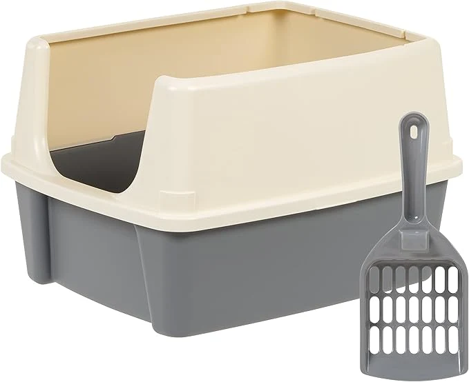 Classic Amazon Basics Large Cat Litter Box Trusted