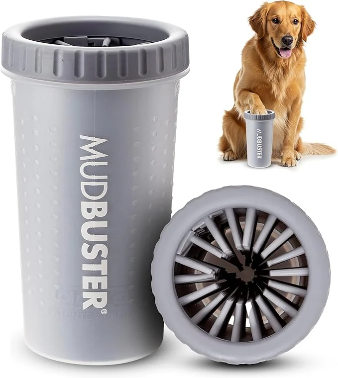 Advanced Dexas MudBuster Portable Dog Paw Cleaner Premium Quality Large Gray Pet AccessoryAbout ThisOverview Innovative