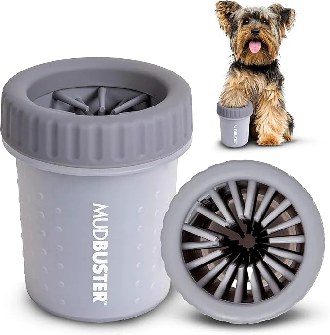Traditional Dexas MudBuster Portable Dog Paw Cleaner Premium Quality Small Light Gray Pet AccessoryAbout ThisOverview Certified