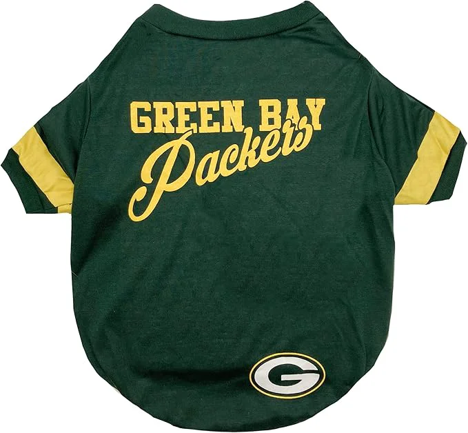 Elegant Green Bay Packers Dog Cat T-Shirt Small. NFL Team Football Shirt - New Stripe Design Durable Cute PET TEE OutfitAbout ThisOverview Exclusive