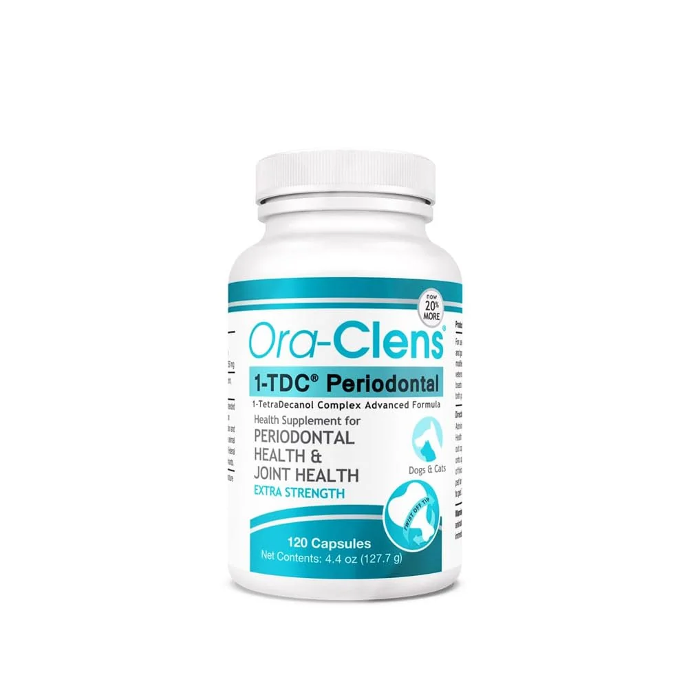 High-Grade Ora-Clens 1-TDC Periodontal Supplement ES for Dogs Cats – 120 Softgels Superior