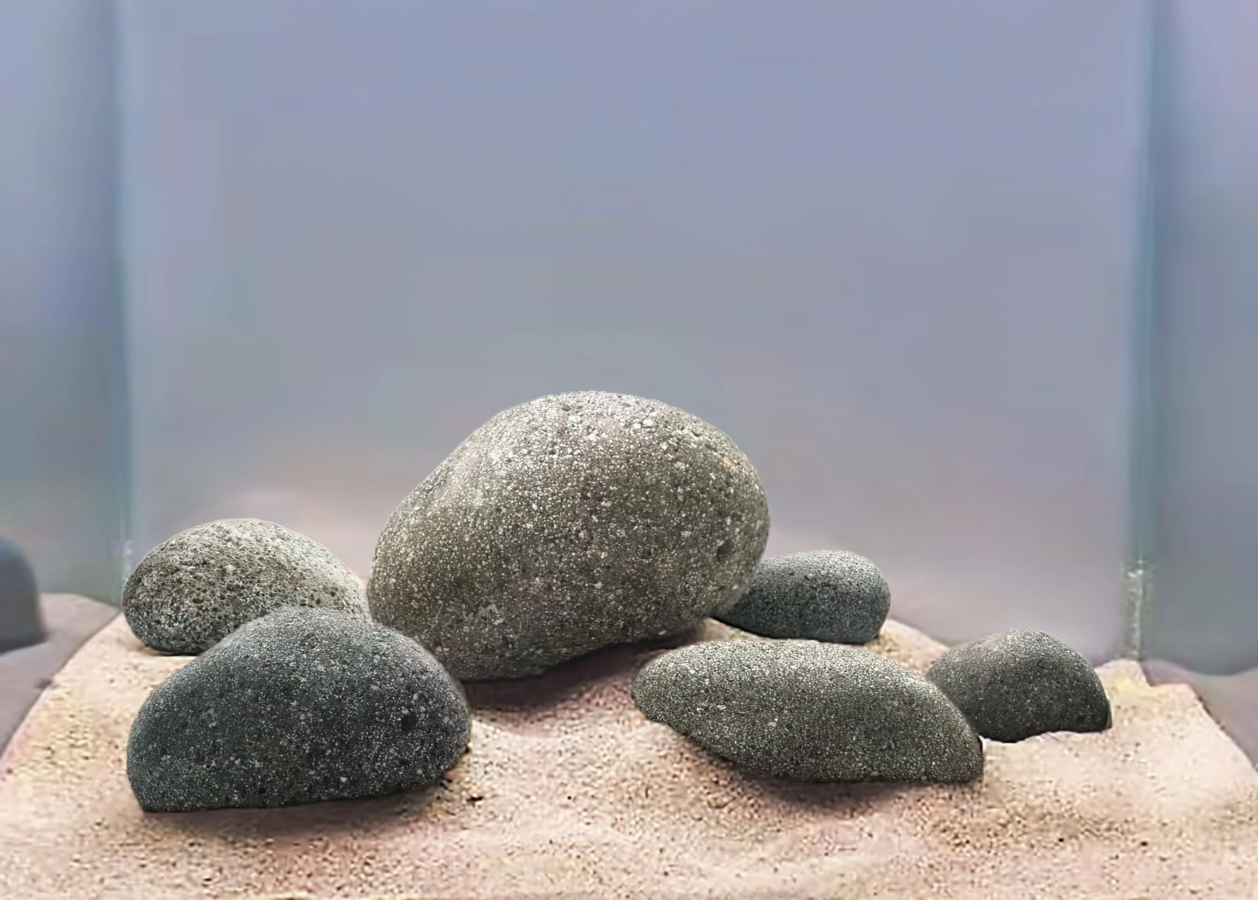 Selected LANDEN Taiji Stone Natural Rocks – 6pcs 18lb 2-9 in Aquascape Bonsai Paludarium Superior