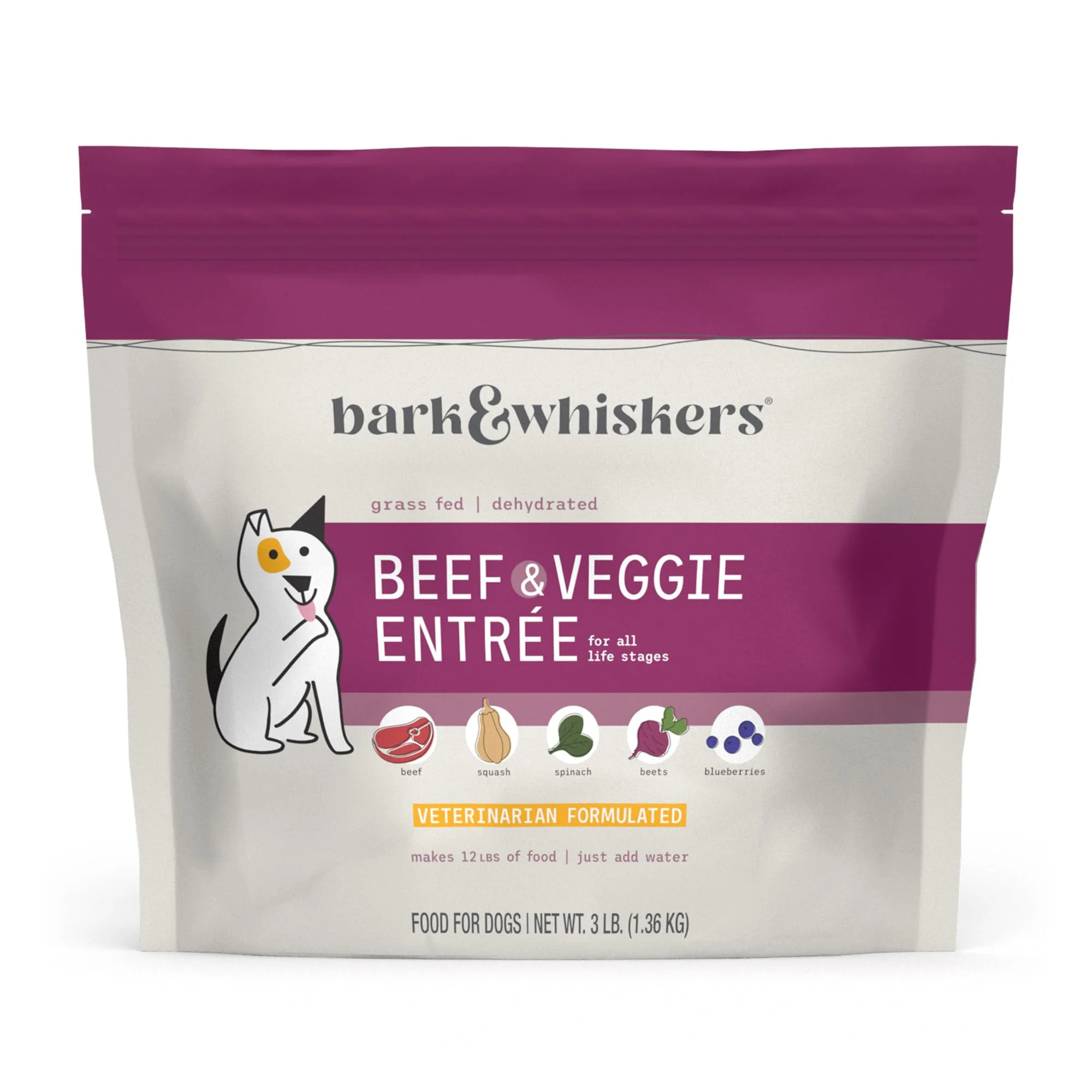 First-Class Dr. Mercola Bark Whiskers Dehydrated Beef Veggie Entrée – Vet-Formulated Non-GMO Outstanding