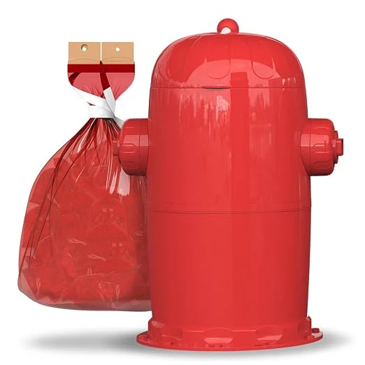 Soft Red Rocket Pets Dog Poop Trash Can Doggy Twist'R Odor Dog Waste Disposal Casual