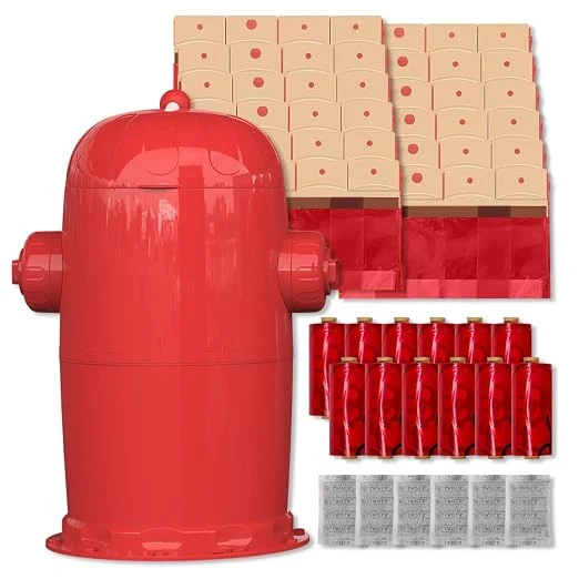 Artisan Red Rocket Pets Dog Poop Trash Can Medium Doggy Twist'R Pack 12x Refills Bags Easy-to-Use