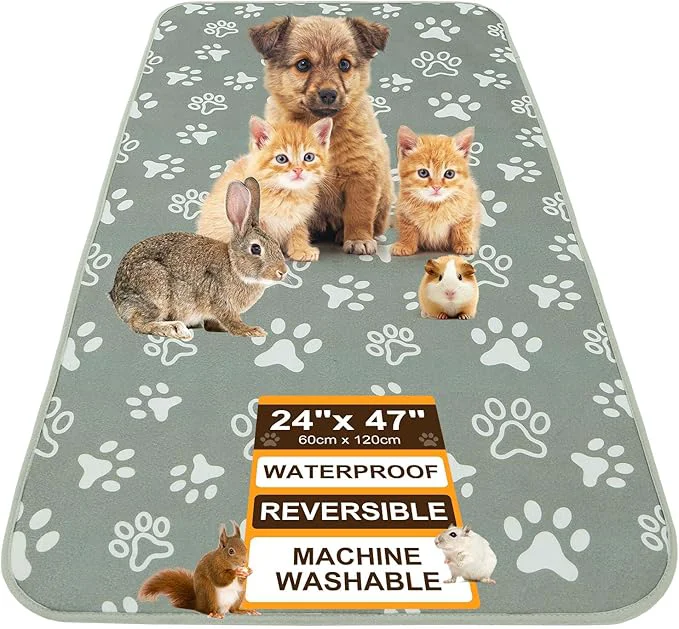Casual BEAUTYZOO 2 Pack Guinea Pig Cage Liners Washable Reversible Fleece Guinea Pig Bedding Waterproof Super Absorbent Pee Pads for Small Animals Rabbit Hamster Bunny - 24 x47 GreyAbout This Specialty