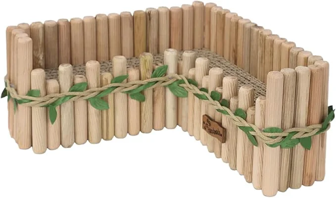 Advanced Hamster Cage Sprays Flower Foraging Holder - Natural Wood Feeding Stand Small Pet Habitat Accessories for Hamsters Mouse Guinea Pig Dwarf Gerbils Syrian Mice Leaf - L Shape About ThisOverview Recyclable