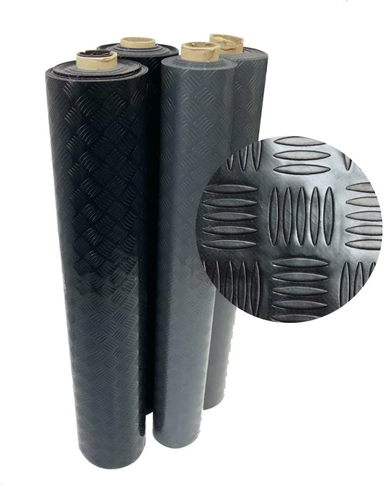 Stylish Rubber-Cal Diamond-Grip Floor Mat Selected
