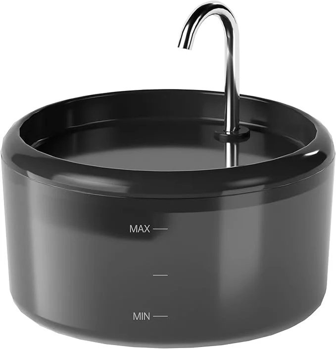 User-Friendly Cat Water Fountain for Cats Indoor 80oz 2.4L Cat Fountains for Drinking - Quiet Pet Watering Bowls for Cats Inside - Black Kitten Waterer Supplies - for Small and Medium AnimalsAbout ThisOverview Fine Crafted