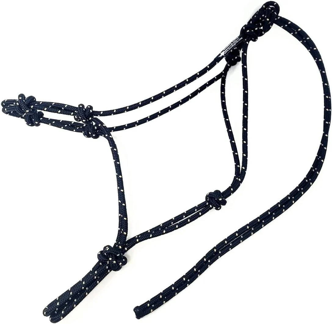 High-Performance Horse Rope Training Halter - 4 Knot 1 4 Stiff Halter Cord - Used by Famous Trainers Multiple Sizes Multiple Colors Exceptional