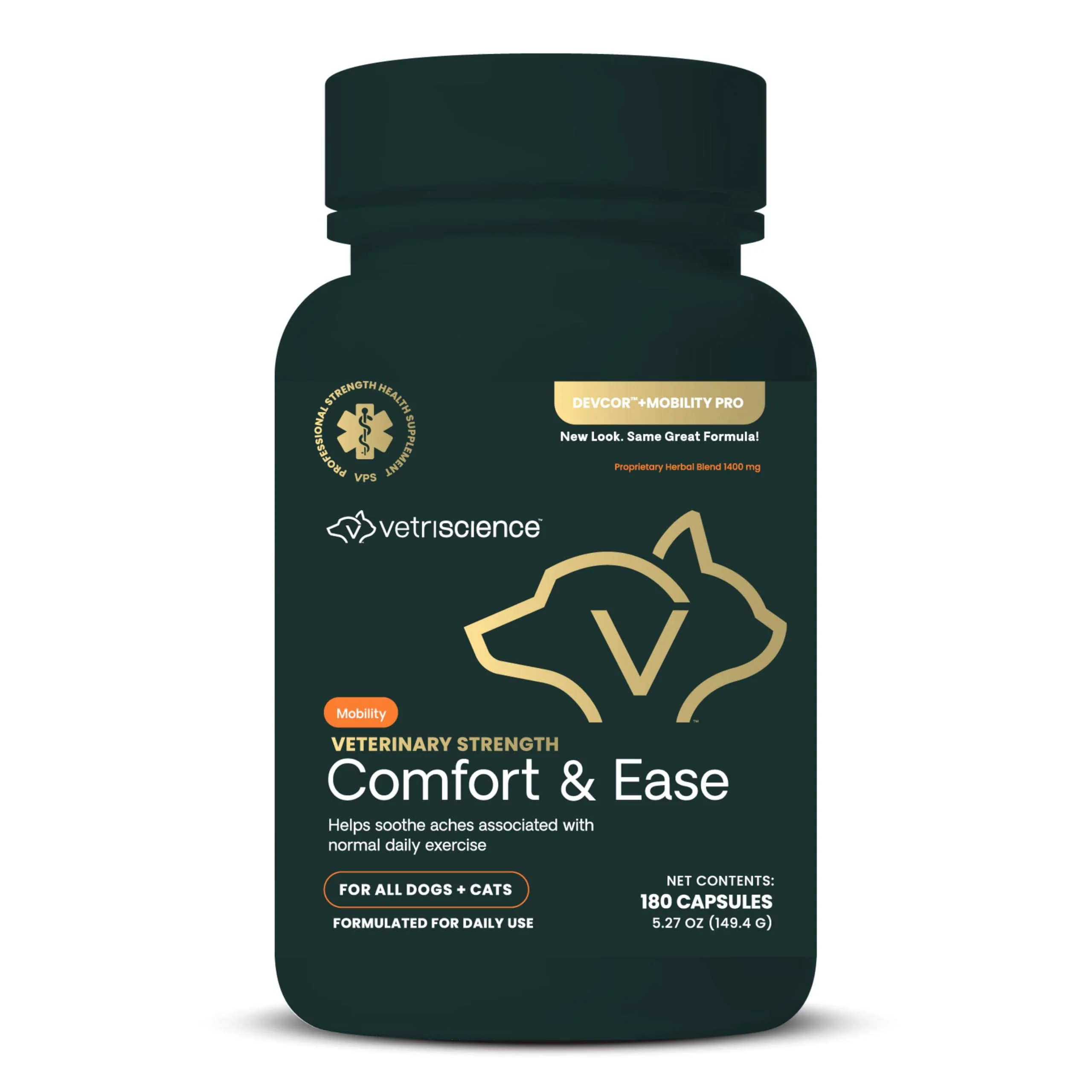 Casual VetriScience Comfort Ease Capsules – Joint Support for Dogs Cats 180 ct Official