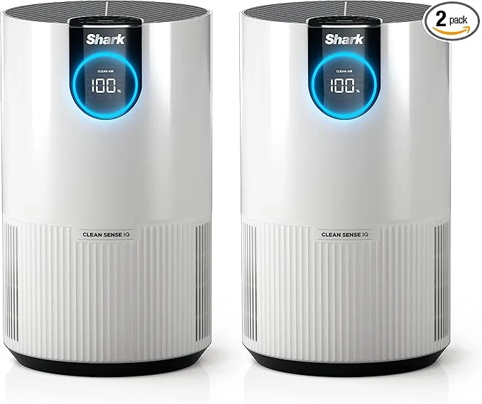Original Design Shark Air Purifiers For Home Pets 2 Pack Pet Hair HEPA Air Filter 500 Sq Ft High-End