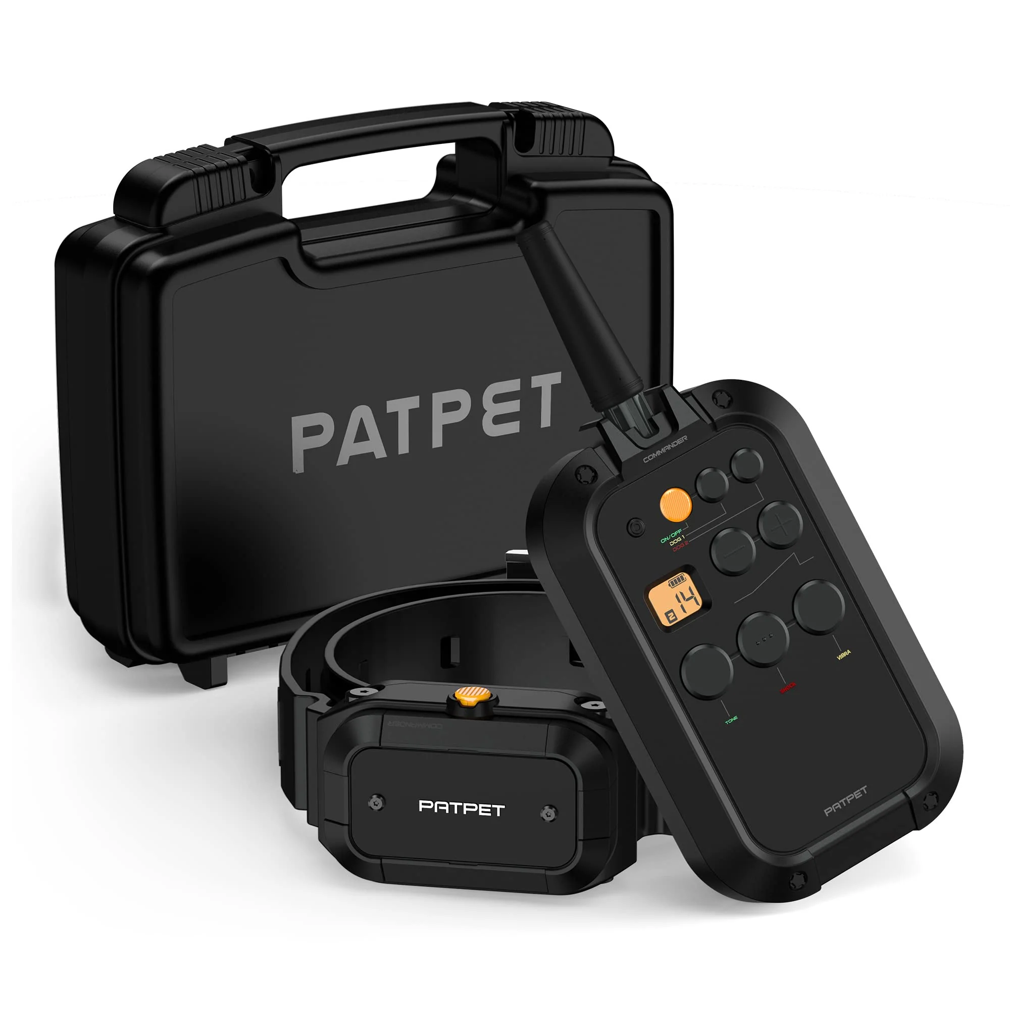 World-Class PATPET Dog Training Collar with Remote — 3 4 Mile Range Waterproof Rechargeable High-Performance
