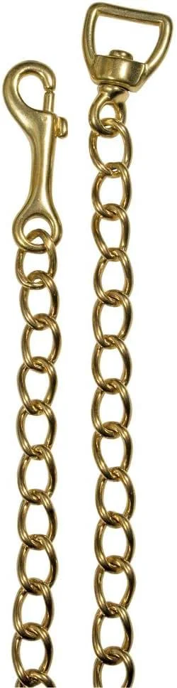 Secure Schneiders Heavy Duty Solid Brass Chain for Horses Convert Ropes Lunge Lines into Effective Training Aids Rust-Resistant Hand-Welded Design