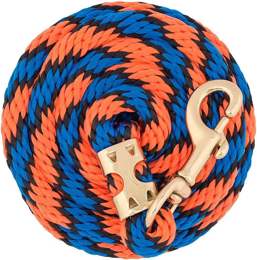 Detailed Weaver Equine Performance Lead Rope Long Horse Lead Rope with Quick Halter Attachment Soft Comfort Grip Barn Horse Tack for Daily Use Showing Easy-to-Use