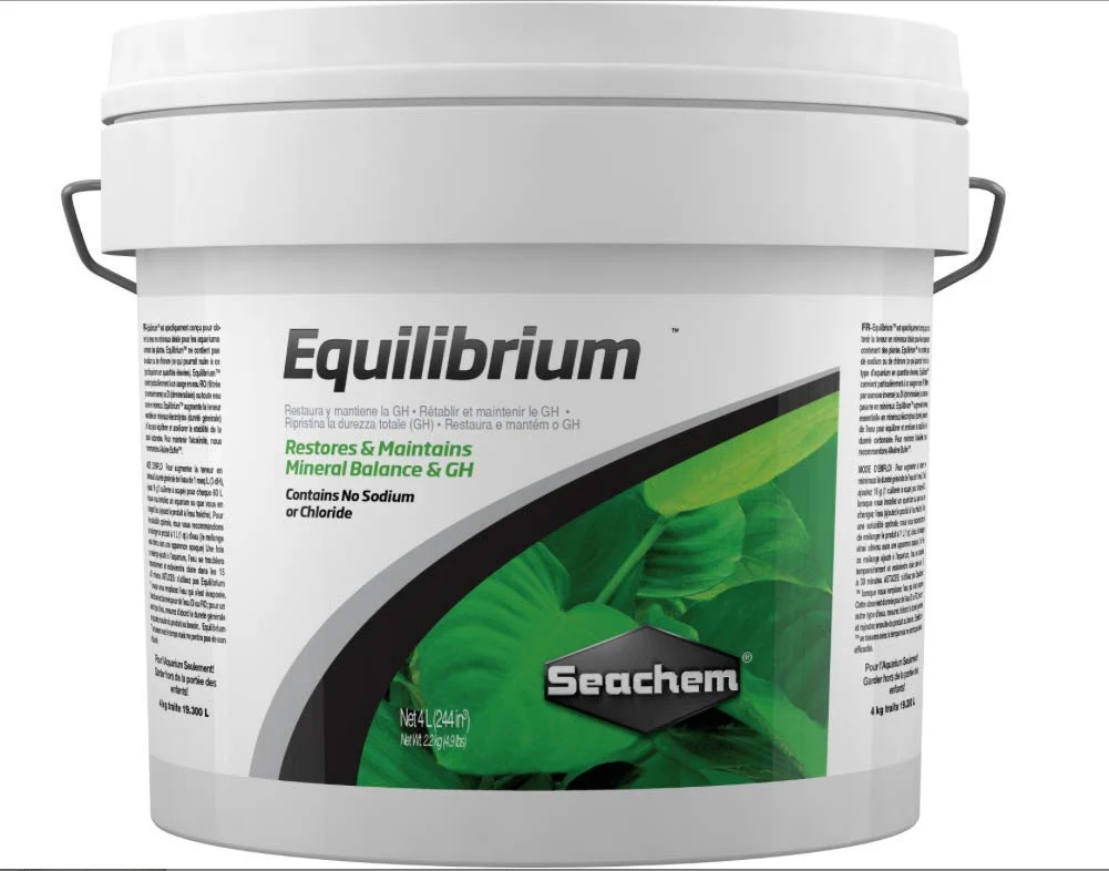 Trendy Seachem Equilibrium 4 kg 8.8 lbs – Planted Aquarium Mineral Balance No Sodium Chloride Classic
