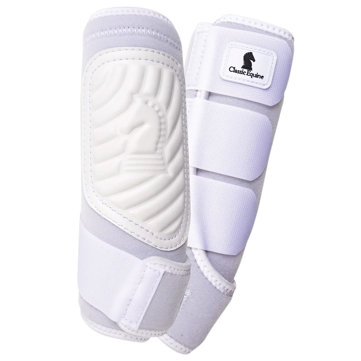 High-Grade Classic Equine ClassicFit Sling Boots Front White Small User-Friendly