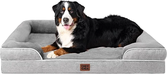 World-Class EHEYCIGA Orthopedic XL Dog Beds Waterproof Memory Foam Dog Bed Pure