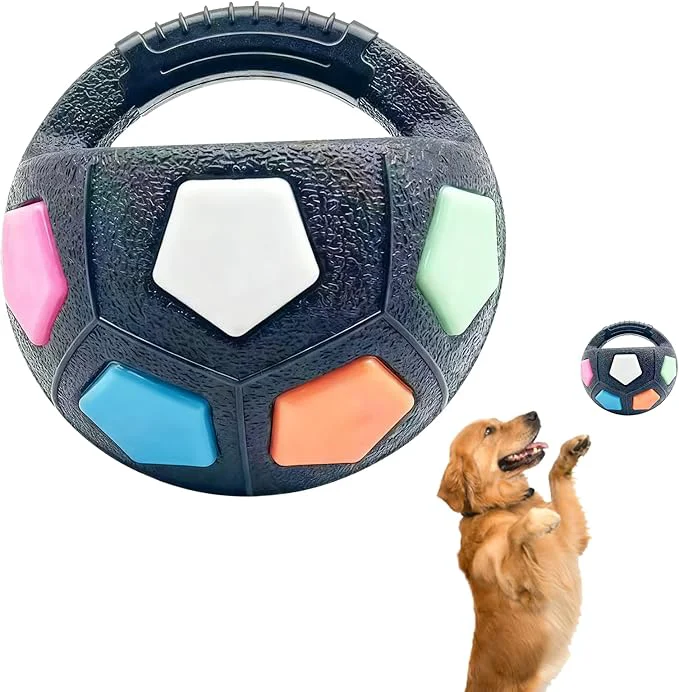 Authentic Dog Calming Ball with Handle Interactive Ball for Pet Dogs Playing Built-in Yellow Tennis Balls and Squeaky Sound for Small Medium Large Dogs Black Without Tennis Balls About This Stylish