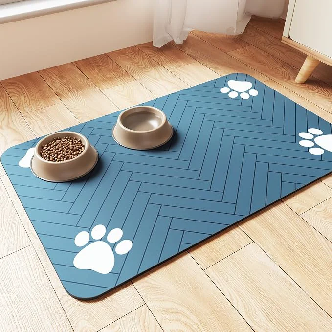 Authentic Pet Feeding Mat-Absorbent Pet Placemat Unique