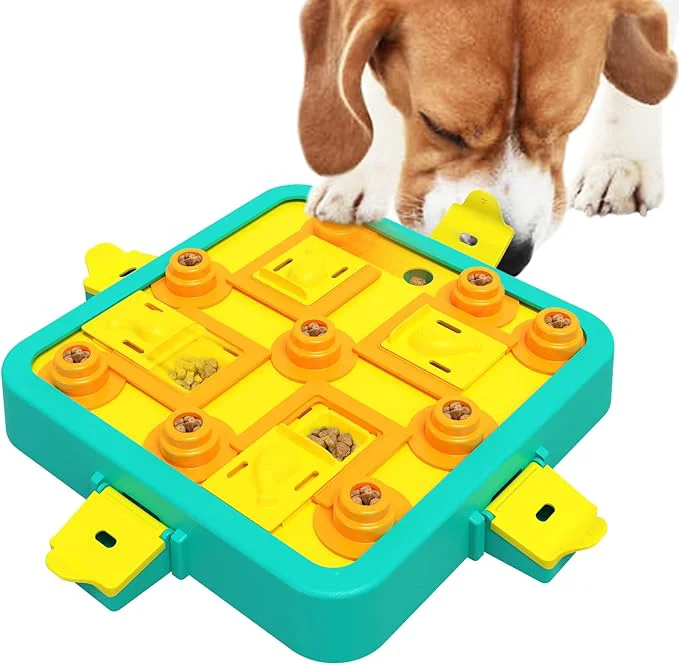 High-End Dog Puzzle Toy Mental Stimulation - Level 3 in 1 Dogs Food Puzzles Toys Dog Treat Puzzle Feeder Advanced-Blue Board About This Exclusive