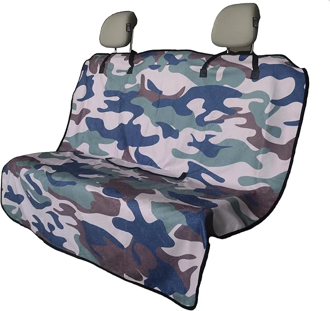 Eco-Friendly Back Seat Cover for Car Trucks Van SUV Waterproof Rear Bench Towel Seat Covers for Dogs and Kids Automotive Backseat Protector Camouflage About ThisOverview Efficient