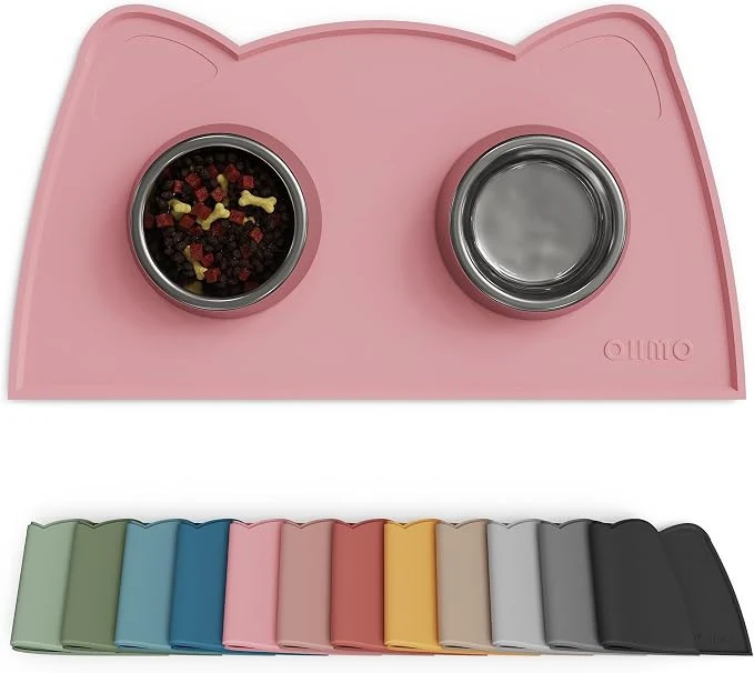 Verified OHMO - Cat Food Mat Silicone Pet Feeding Mat Artisan