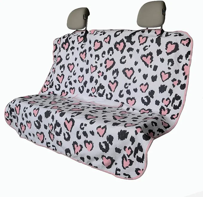 Comfortable Back Seat Cover for Car Trucks Van SUV Waterproof Rear Bench Towel Seat Covers for Dogs and Kids Automotive Backseat Protector Leopard Print About ThisOverview Casual