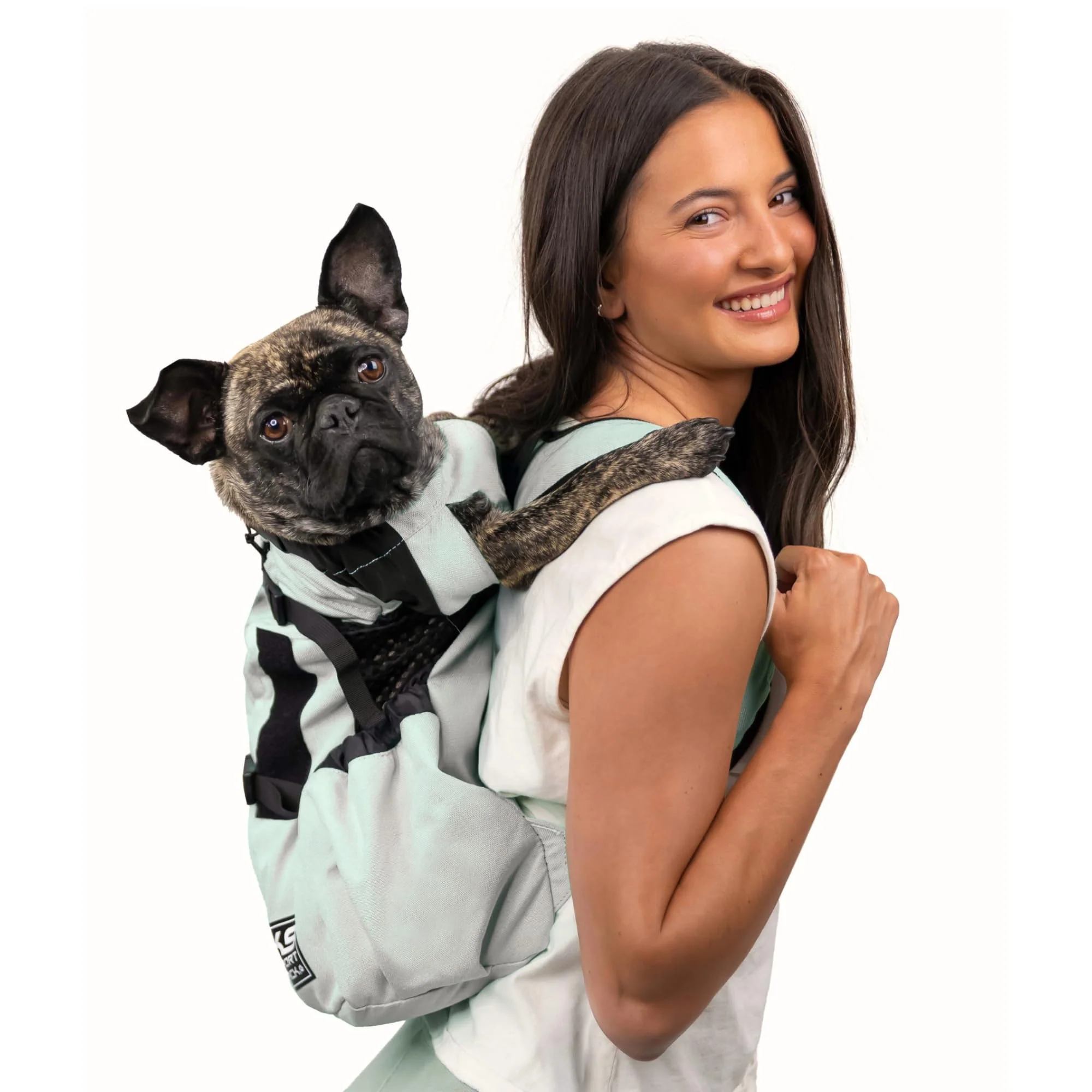 Classic K9 Sport Sack Air 2 – Medium Light Grey 17–19 Back Length Breathable Backpack Carrier Proven