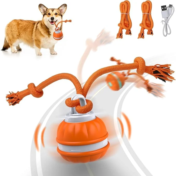 Top-Quality Peppy Pet Ball for Dogs Dog Interactive Toys Motion Activate Rolling Ball for Puppy Small Dogs Automatic Moving Toy USB RechargeableAbout This Practical