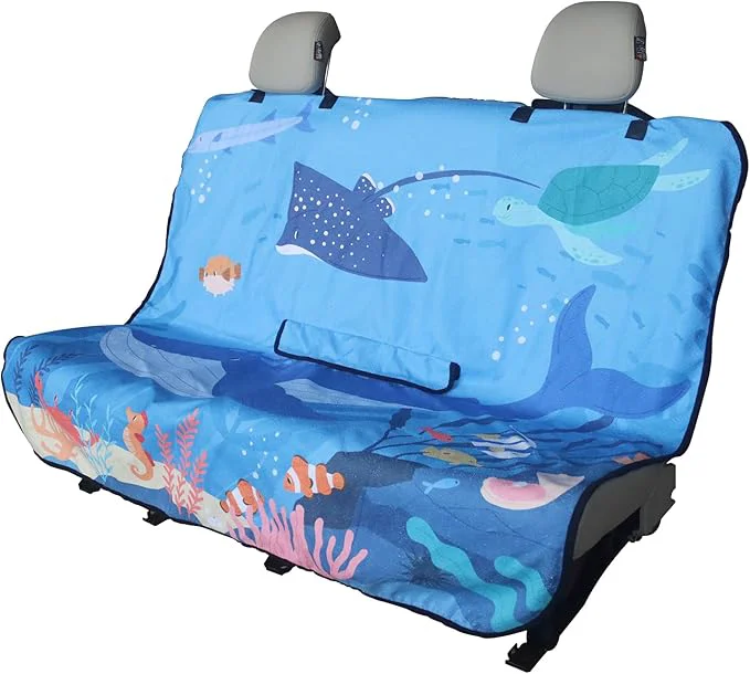 Traditional Back Seat Cover for Car Trucks Van SUV Waterproof Rear Bench Towel Seat Covers for Dogs and Kids Automotive Backseat Protector Seaworld About ThisOverview Next-Generation