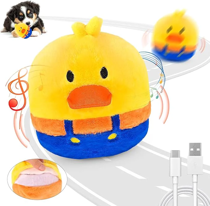 Advanced Interactive Dog Toys Rechargeable Vibrating Jumping Talking self-Moving Dog Toys Puppy Toys to Keep Them Busy Anxiety Relief Boredom Buster for Small Medium DogsAbout This Premium