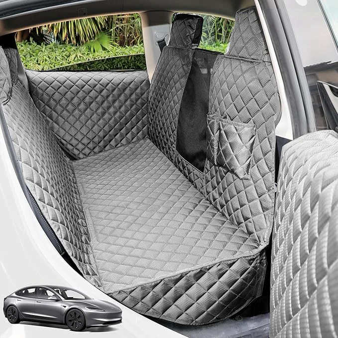 Superior PETICON Dog Seat Covers for Tesla Model 3 Y Back Seat with 2 Pack Do Contemporary