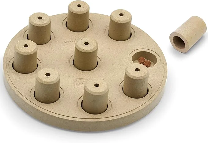 Fine Crafted Outward Hound by Nina Ottosson Dog Smart Treat Puzzle Enrichment Toy Level 1 Beginner Tan CompositeAbout This Long-Lasting