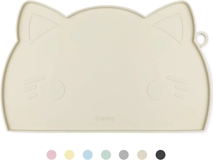 World-Class Coomazy Cat Dog Feeding Mat Thicker Non-Slip Silicone Mat Comfortable