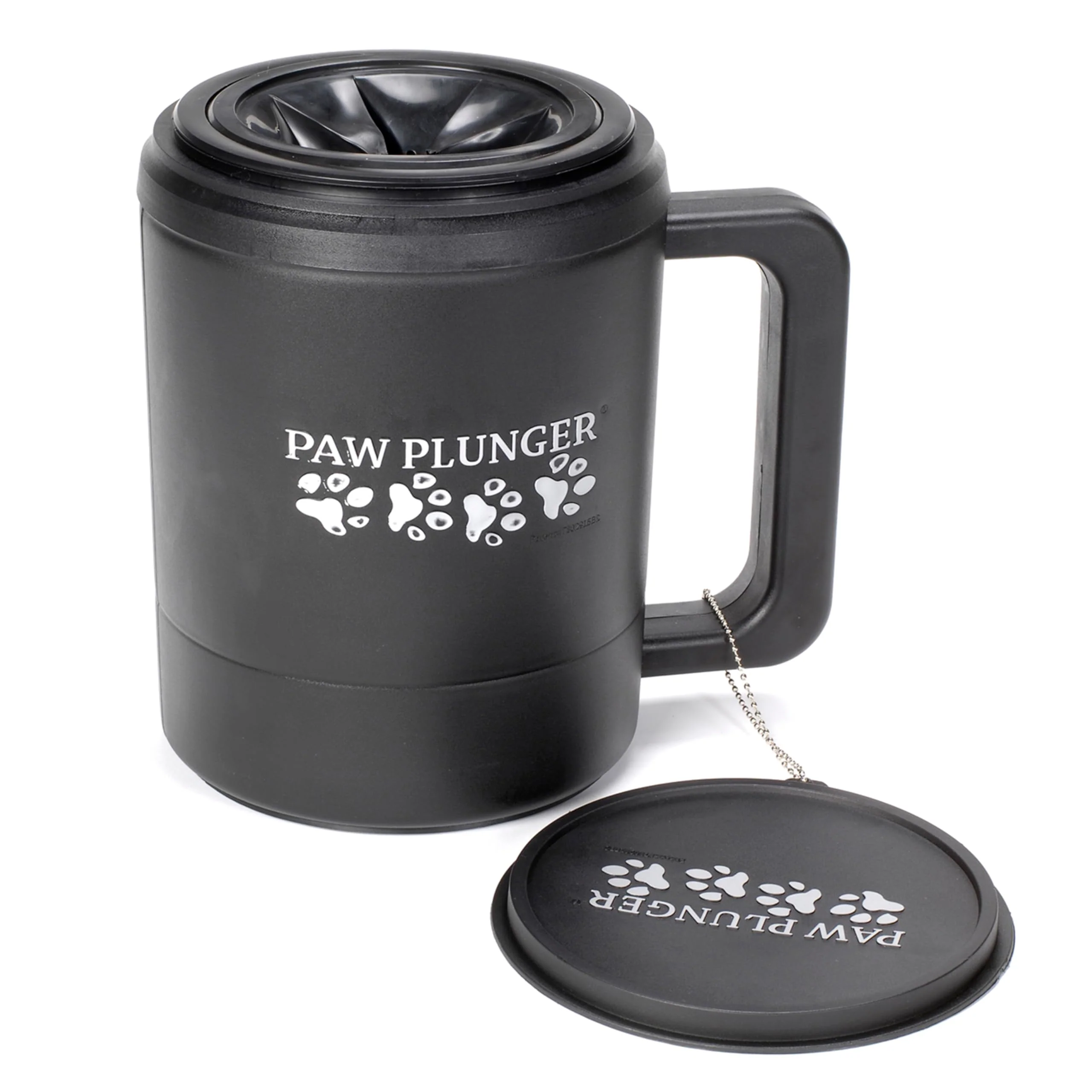 Authentic Paw Plunger Dog Paw Cleaner – Portable Paw Washer for Large Dogs Black World-Class