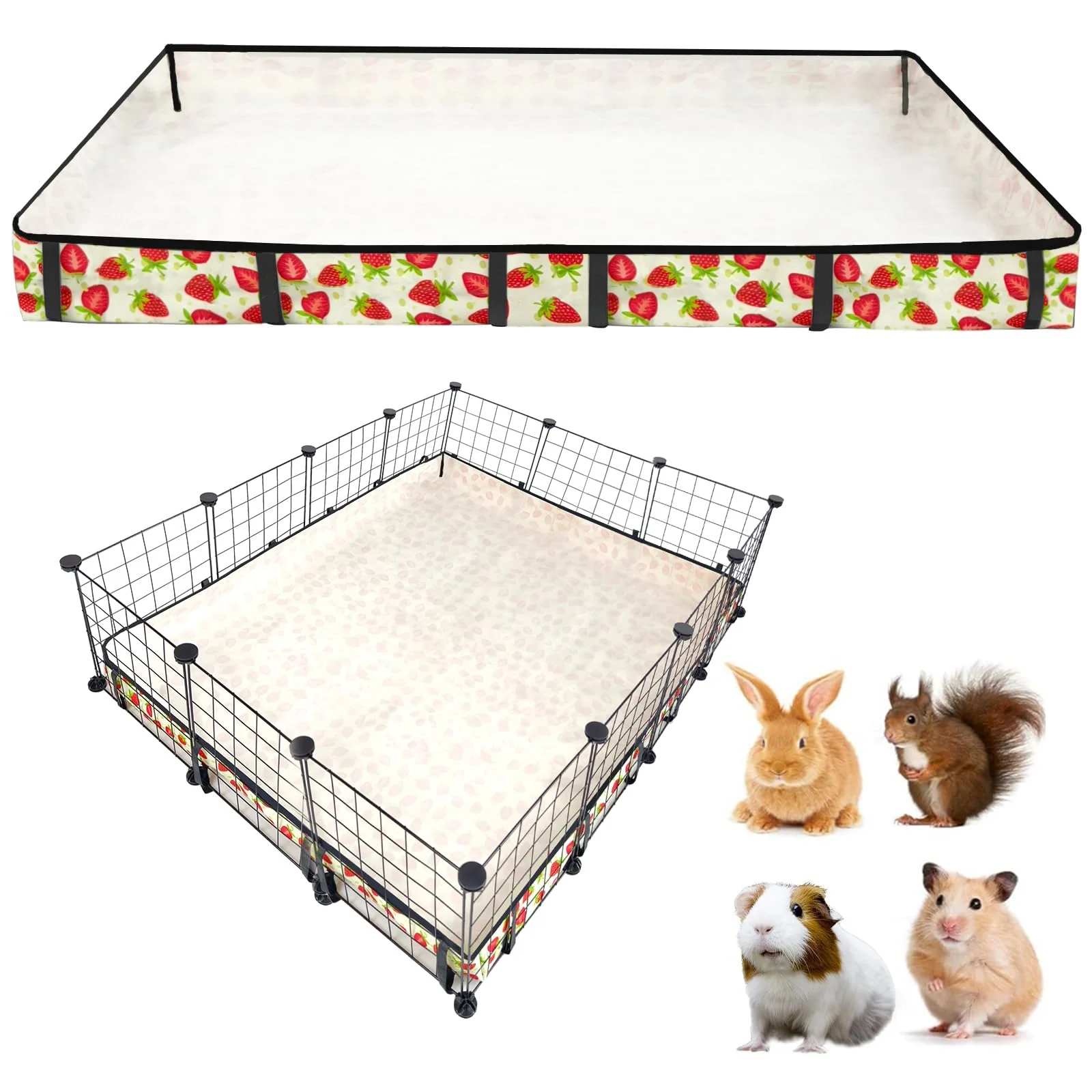 Detailed JOGEPEYO Guinea Pig Cage Liner - 36x48 in Waterproof Oxford Cloth Dependable