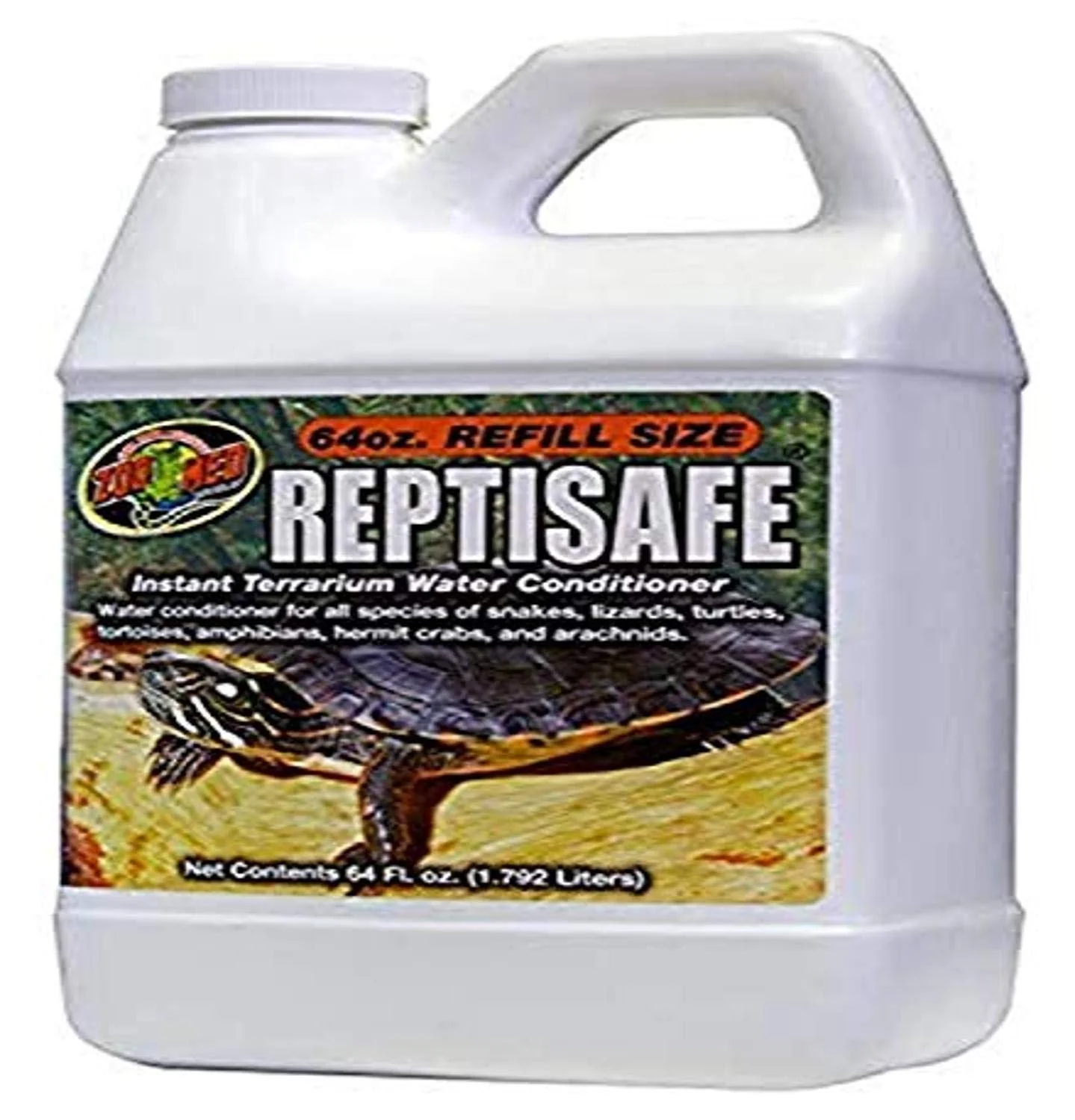 Solid Zoo Med ReptiSafe Water Conditioner 64 oz – Instant Terrarium Water Conditioning Specialty