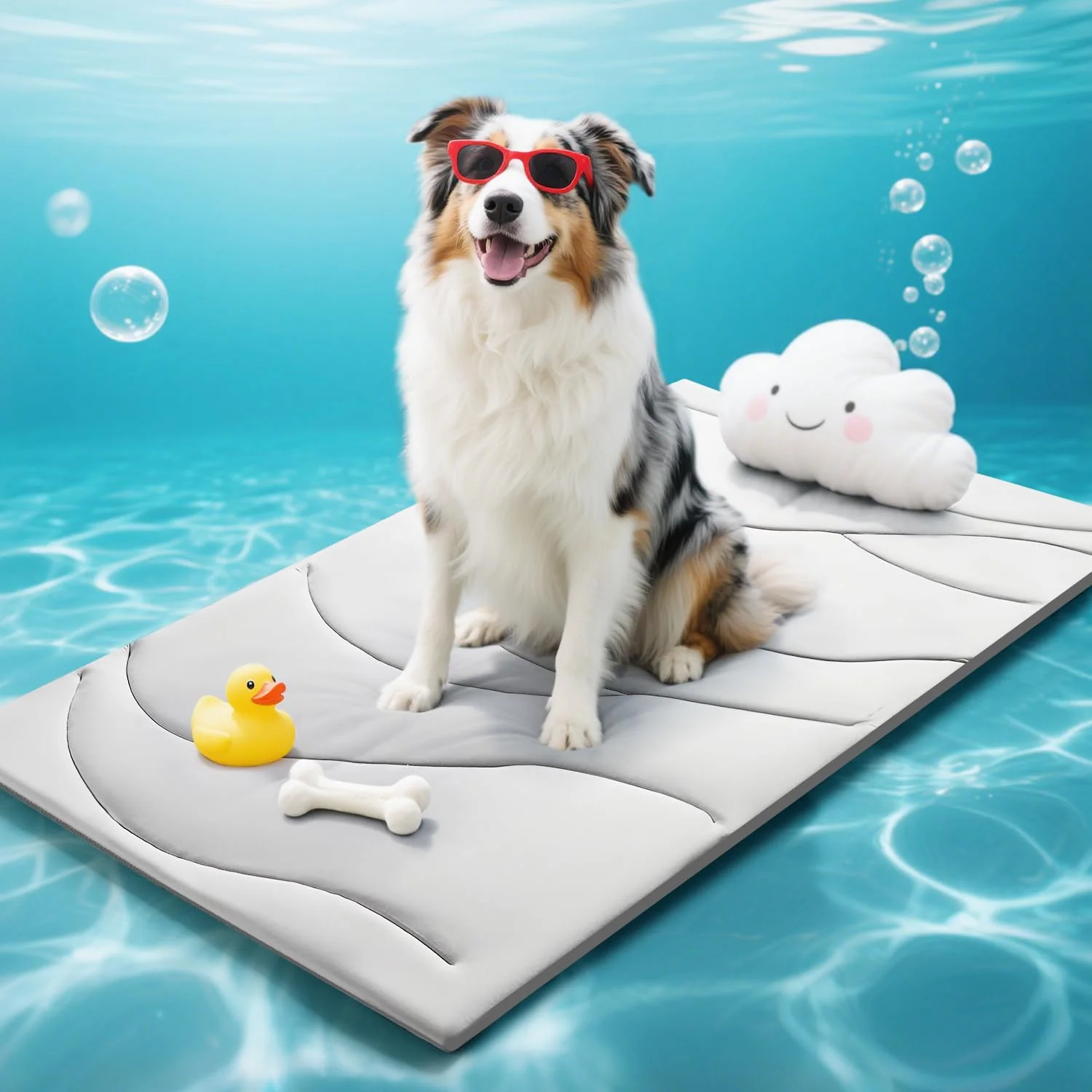 Consistent Babygreat Dog Cooling Mat 23x36 in Grey – Reversible Arc-Chill Self-Cooling Pad for Dogs Cats Excellent