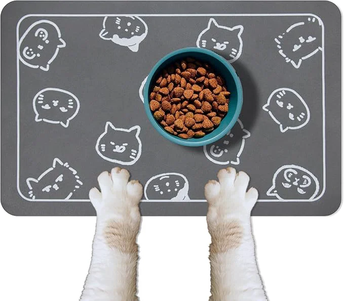 World-Class YCT Cat Food Mat for Pet Dog Food Mat Cat Mat for Food and Water Cat Feeding Safe