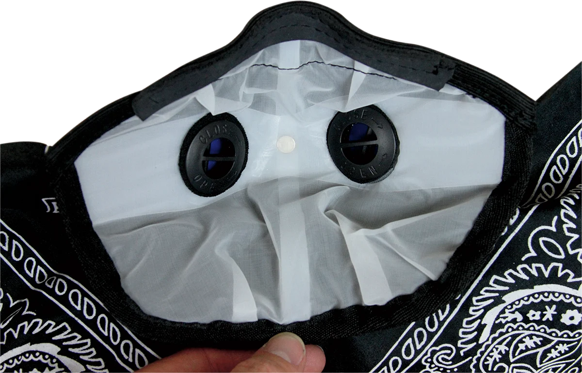 Classic ATV-TEK Bandana Dust Mask - Black BDMBLK Excellent