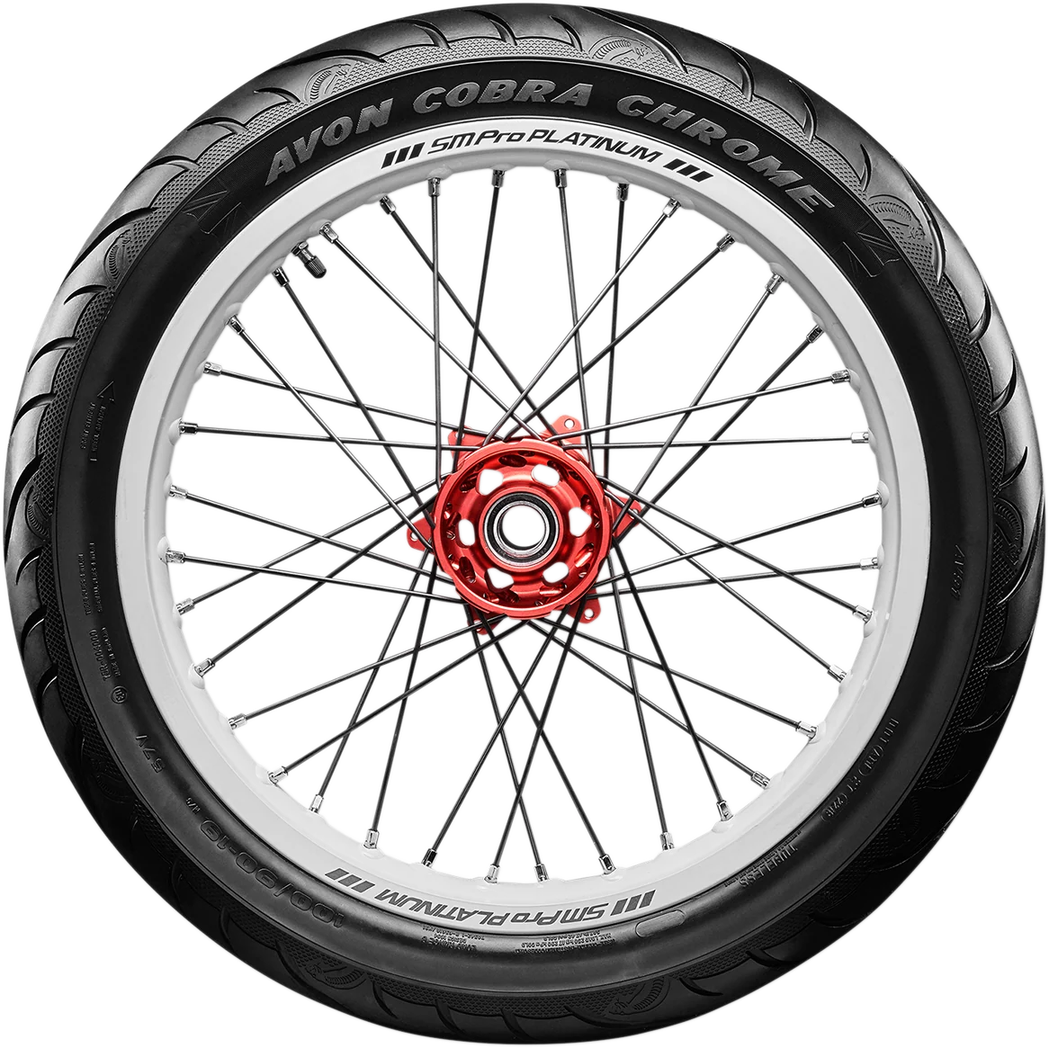 Crafted AVON Tire - Cobra Chrome AV91 - Front - 130 70R18 - 63V 638234 Flexible