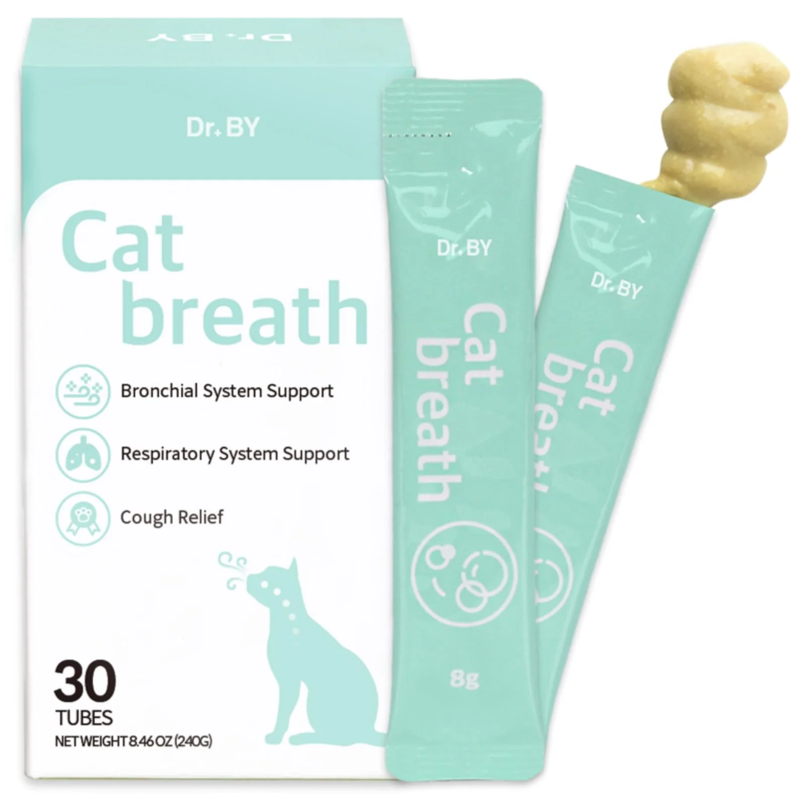 Traditional Doctor By Cat Breath Bronchial Supplements with TF-343-30 – Lickable Cat Respiratory Immune Support Chicken 1 Pack Effective
