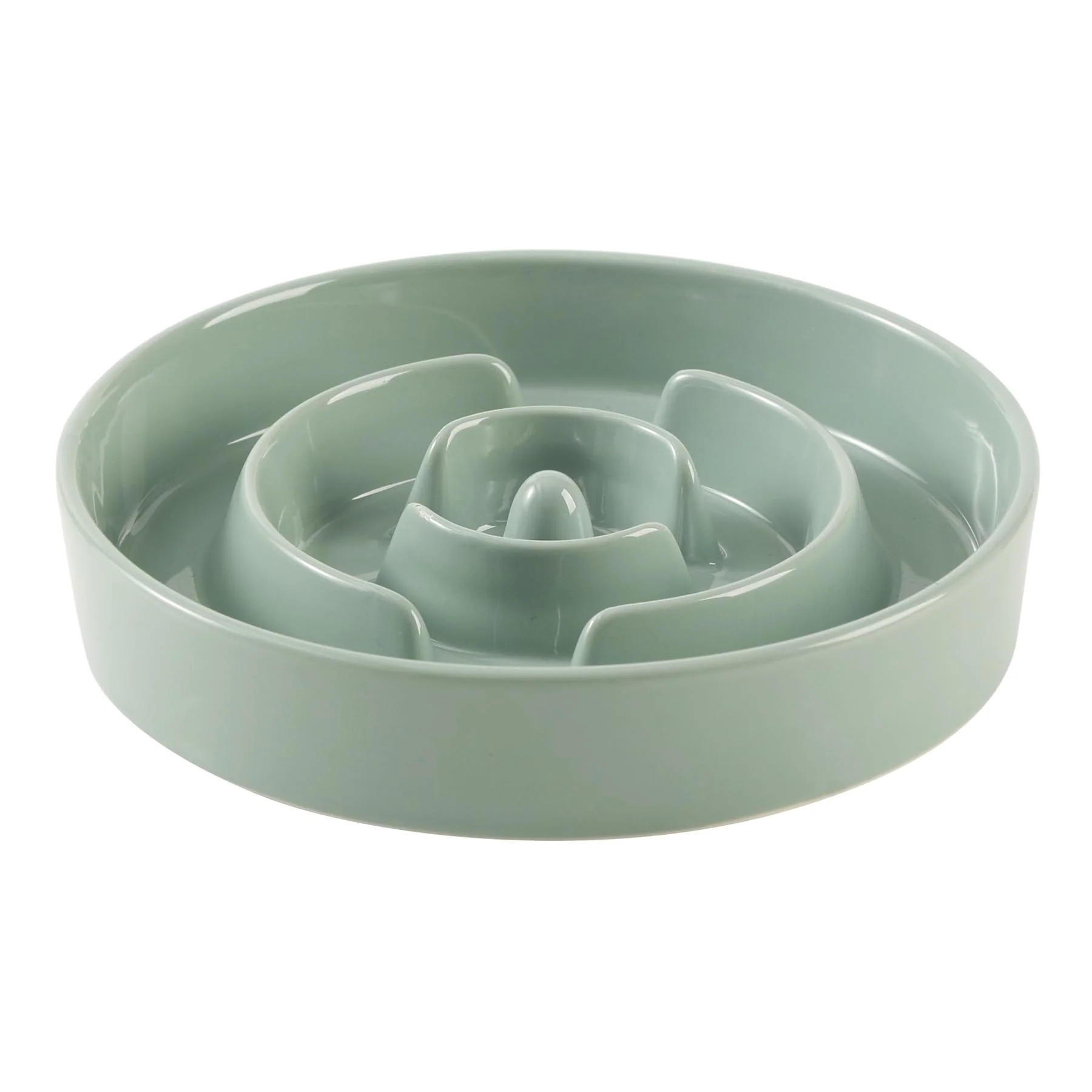 Unique Havniva Ceramic Slow Feeder Bowl for Large Dogs – 3.2 Cup Anti-Gulping 9.5 Inch Lightweight