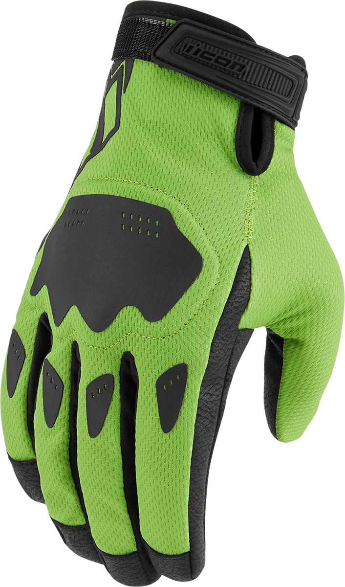 Solid ICON Hooligan™ CE Gloves - Green - Medium 3301-4367 Stylish