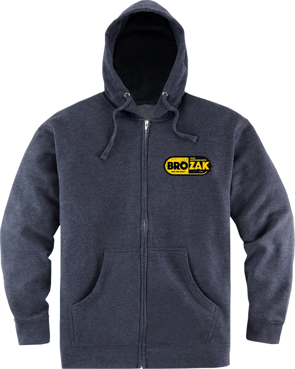 Trendy ICON Brozak™ Zip Hoodie - Navy - Small 3050-6381 Top-Quality