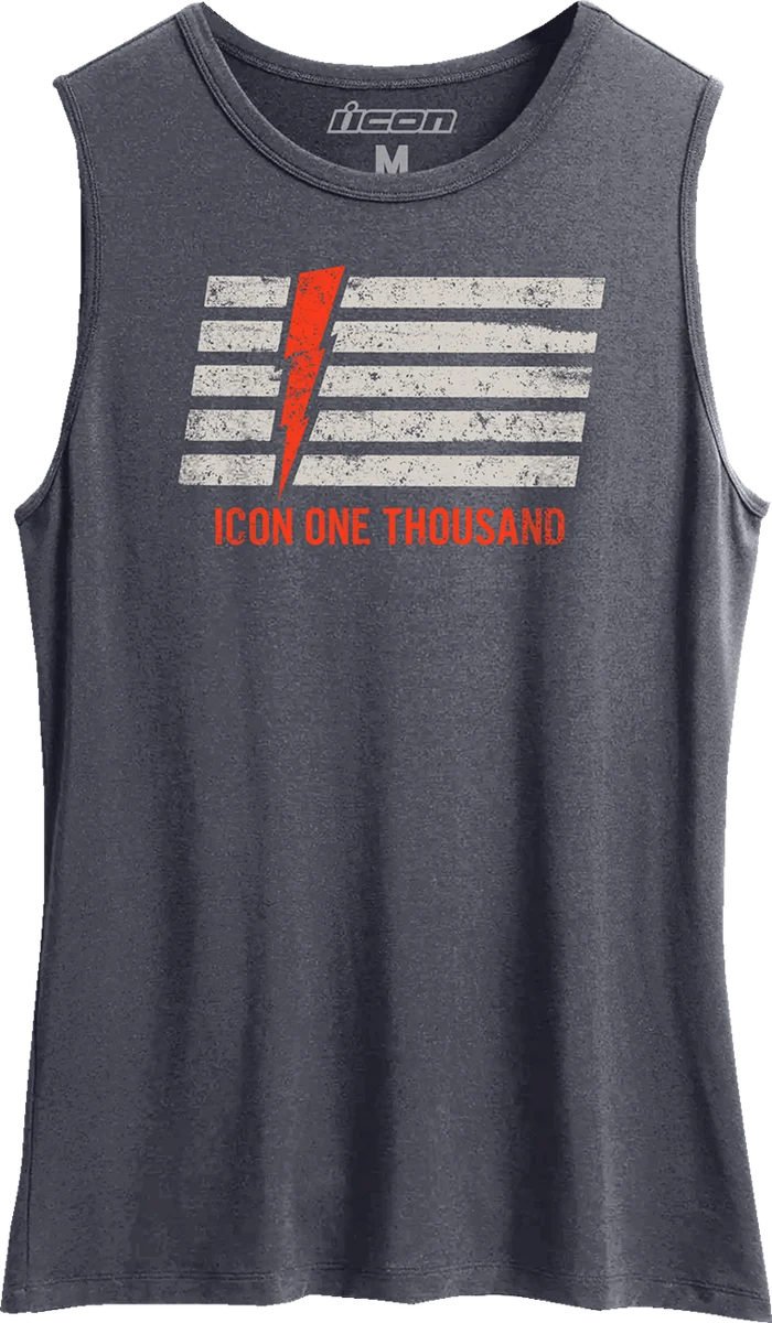 Certified ICON Women's Invasion Stripe™ Tank Top - Antique Denim - Medium 3031-4219 Comfortable